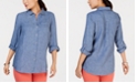 Charter Club Petite Linen Button-Front Shirt, Created for Macy's